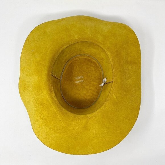 VINTAGE | Skully\'s by Henschel Western Tan Leather Hat main image 5